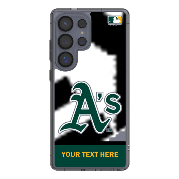 Oakland Athletics Personalized EndZone Plus Galaxy Clear Phone Case for Samsung Galaxy