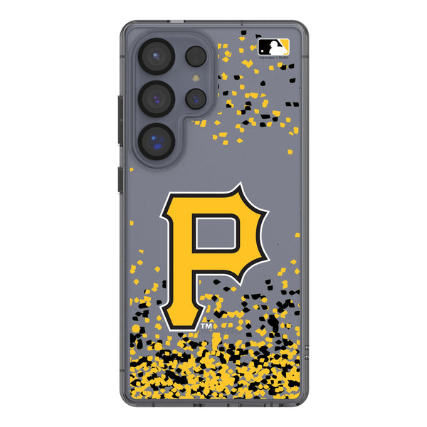 Pittsburgh Pirates Confetti Galaxy Clear Phone Case for Samsung Galaxy