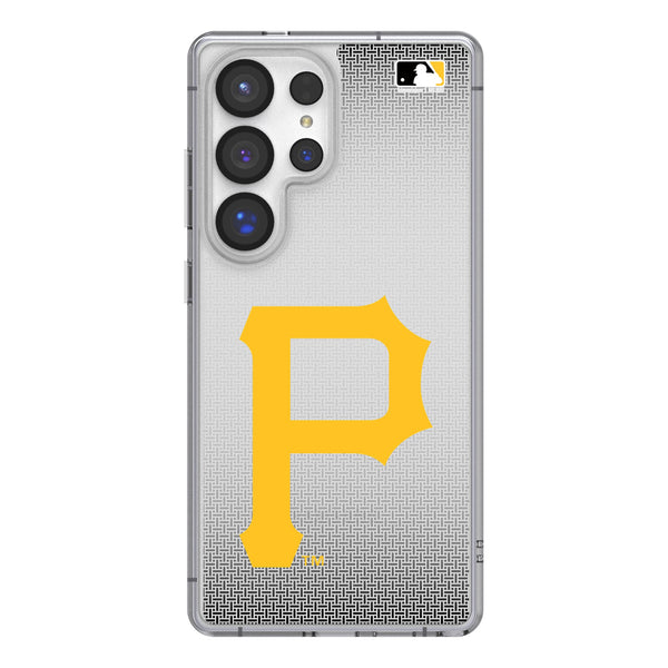 Pittsburgh Pirates Linen Galaxy Clear Phone Case for Samsung Galaxy
