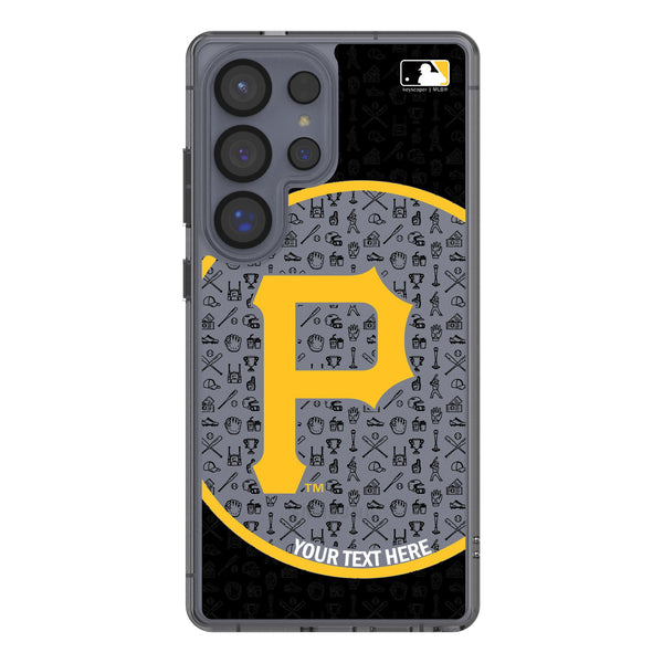 Pittsburgh Pirates Personalized Circle Galaxy Clear Phone Case for Samsung Galaxy