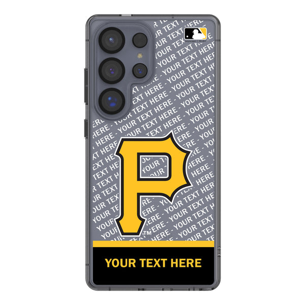 Pittsburgh Pirates Personalized EndZone Plus Galaxy Clear Phone Case for Samsung Galaxy