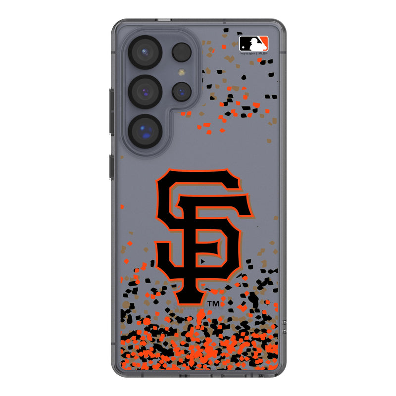 San Francisco Giants Confetti Galaxy Clear Phone Case for Samsung Galaxy
