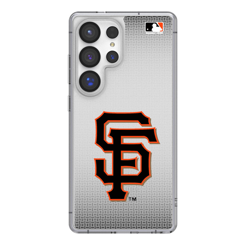 San Francisco Giants Linen Galaxy Clear Phone Case for Samsung Galaxy