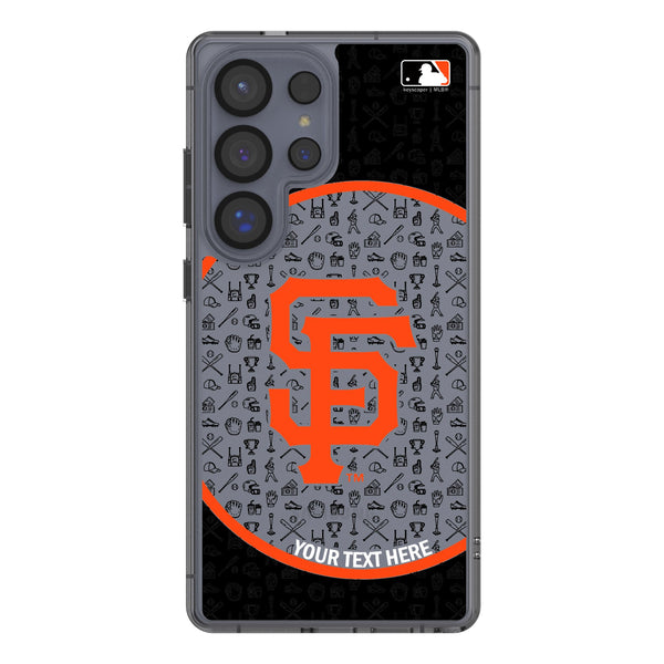 San Francisco Giants Personalized Circle Galaxy Clear Phone Case for Samsung Galaxy