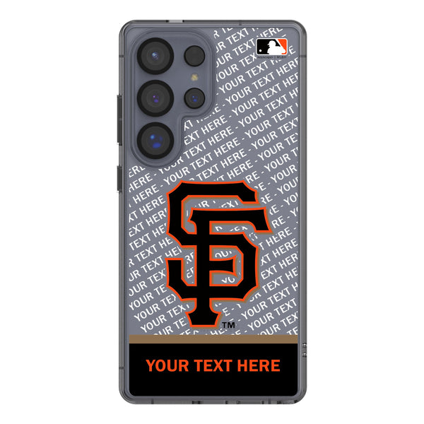 San Francisco Giants Personalized EndZone Plus Galaxy Clear Phone Case for Samsung Galaxy