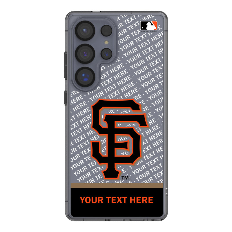 San Francisco Giants Personalized EndZone Plus Galaxy Clear Phone Case for Samsung Galaxy
