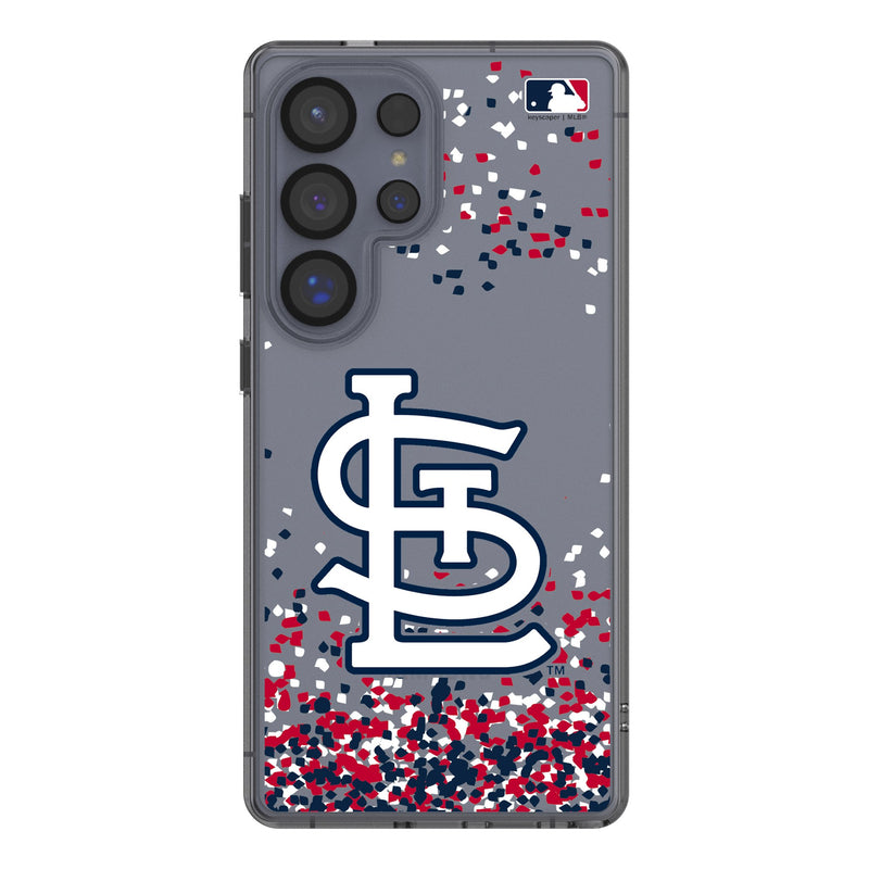 St Louis Cardinals Confetti Galaxy Clear Phone Case for Samsung Galaxy