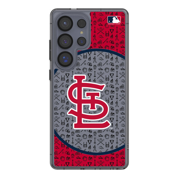St Louis Cardinals Personalized Circle Galaxy Clear Phone Case for Samsung Galaxy