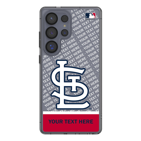 St Louis Cardinals Personalized EndZone Plus Galaxy Clear Phone Case for Samsung Galaxy