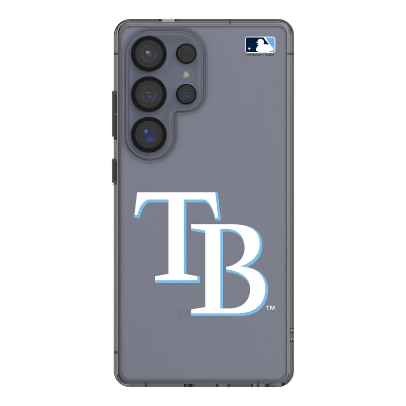 Tampa Bay Rays Text Backdrop Galaxy Clear Phone Case for Samsung Galaxy