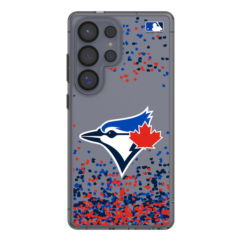 Toronto Blue Jays Confetti Galaxy Clear Phone Case for Samsung Galaxy