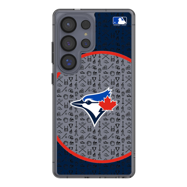 Toronto Blue Jays Personalized Circle Galaxy Clear Phone Case for Samsung Galaxy