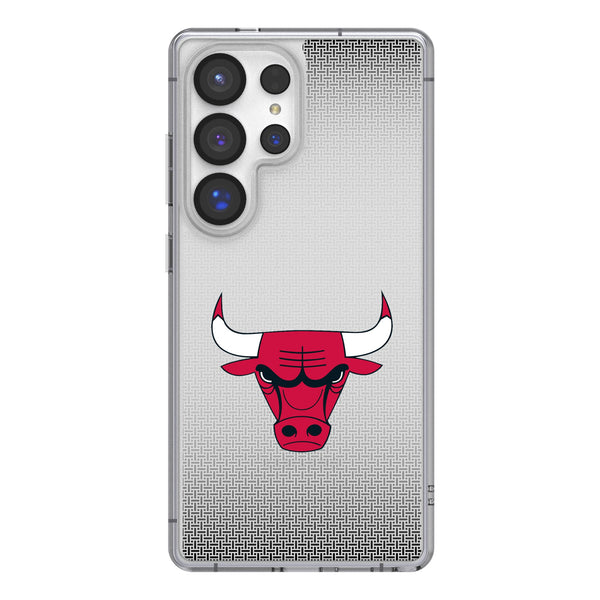 Chicago Bulls Linen Galaxy Clear Phone Case for Samsung Galaxy