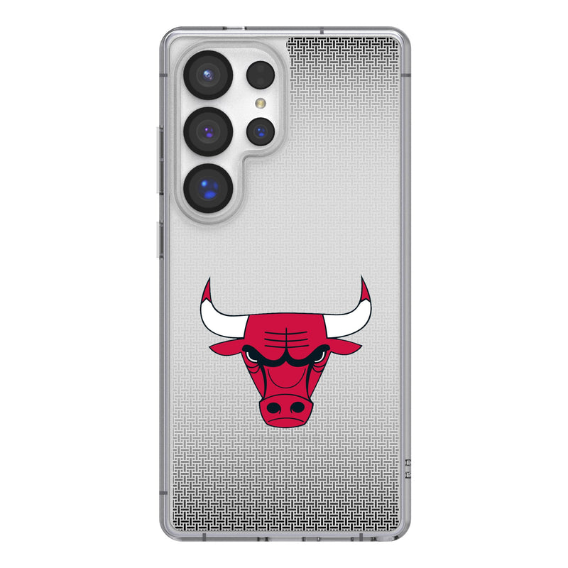 Chicago Bulls Linen Galaxy Clear Phone Case for Samsung Galaxy