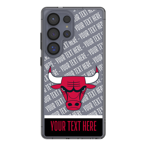 Chicago Bulls Personalized EndZone Plus Galaxy Clear Phone Case for Samsung Galaxy