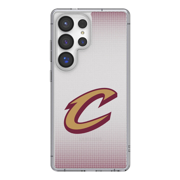 Cleveland Cavaliers Linen Galaxy Clear Phone Case for Samsung Galaxy