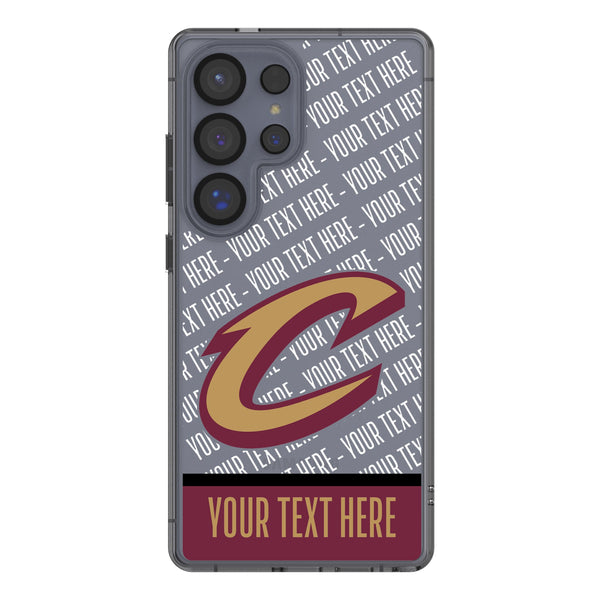Cleveland Cavaliers Personalized EndZone Plus Galaxy Clear Phone Case for Samsung Galaxy