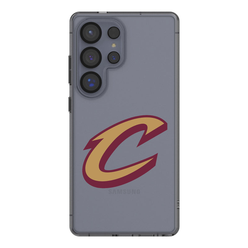 Cleveland Cavaliers Text Backdrop Galaxy Clear Phone Case for Samsung Galaxy