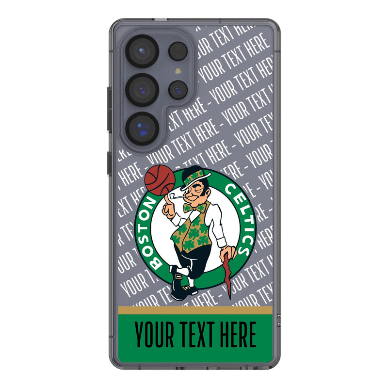 Boston Celtics Personalized EndZone Plus Galaxy Clear Phone Case for Samsung Galaxy