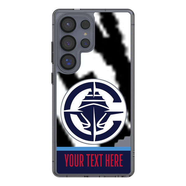 Los Angeles Clippers Personalized EndZone Plus Galaxy Clear Phone Case for Samsung Galaxy
