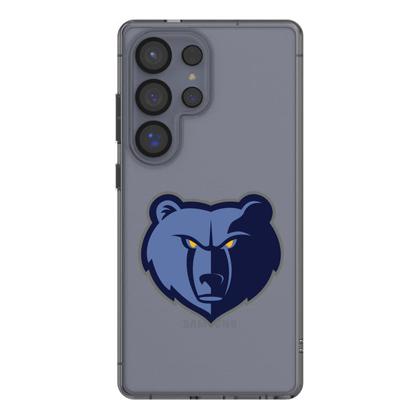 Memphis Grizzlies Text Backdrop Galaxy Clear Phone Case for Samsung Galaxy