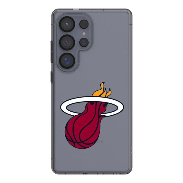 Miami Heat Text Backdrop Galaxy Clear Phone Case for Samsung Galaxy