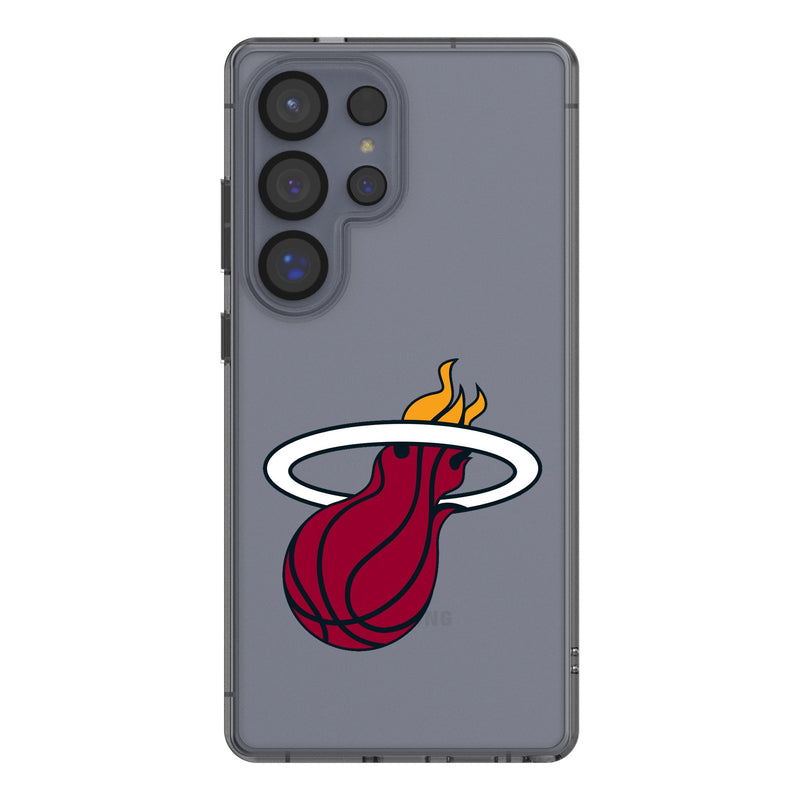Miami Heat Text Backdrop Galaxy Clear Phone Case for Samsung Galaxy