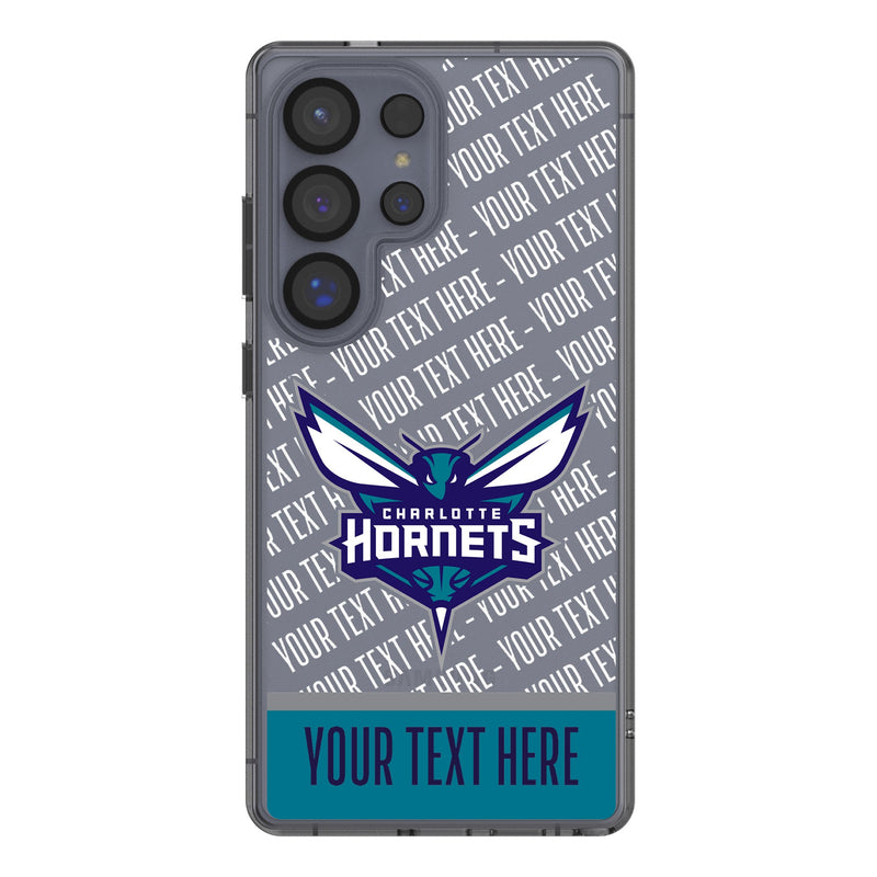 Charlotte Hornets Personalized EndZone Plus Galaxy Clear Phone Case for Samsung Galaxy