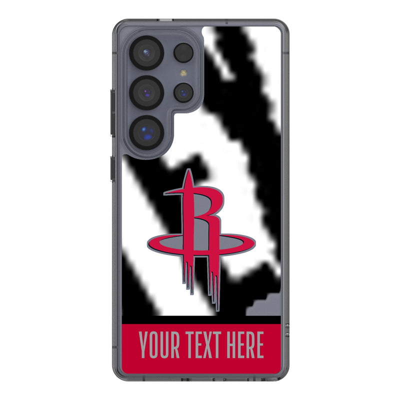Houston Rockets Personalized EndZone Plus Galaxy Clear Phone Case for Samsung Galaxy