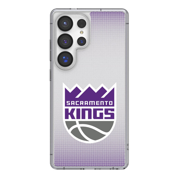 Sacramento Kings Linen Galaxy Clear Phone Case for Samsung Galaxy