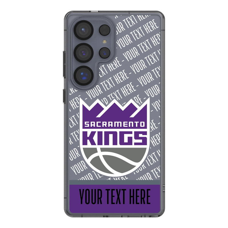 Sacramento Kings Personalized EndZone Plus Galaxy Clear Phone Case for Samsung Galaxy