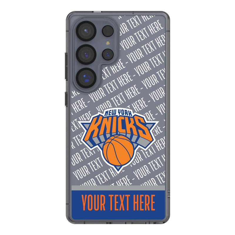 New York Knicks Personalized EndZone Plus Galaxy Clear Phone Case for Samsung Galaxy