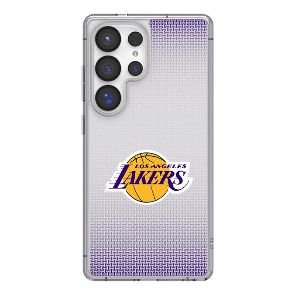 Los Angeles Lakers Linen Galaxy Clear Phone Case for Samsung Galaxy