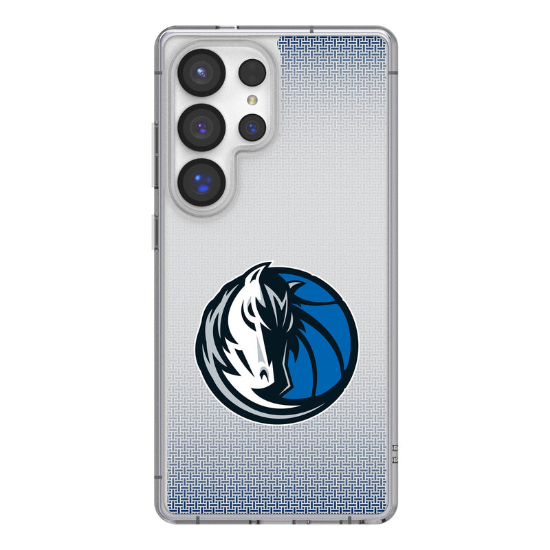 Dallas Mavericks Linen Galaxy Clear Phone Case for Samsung Galaxy