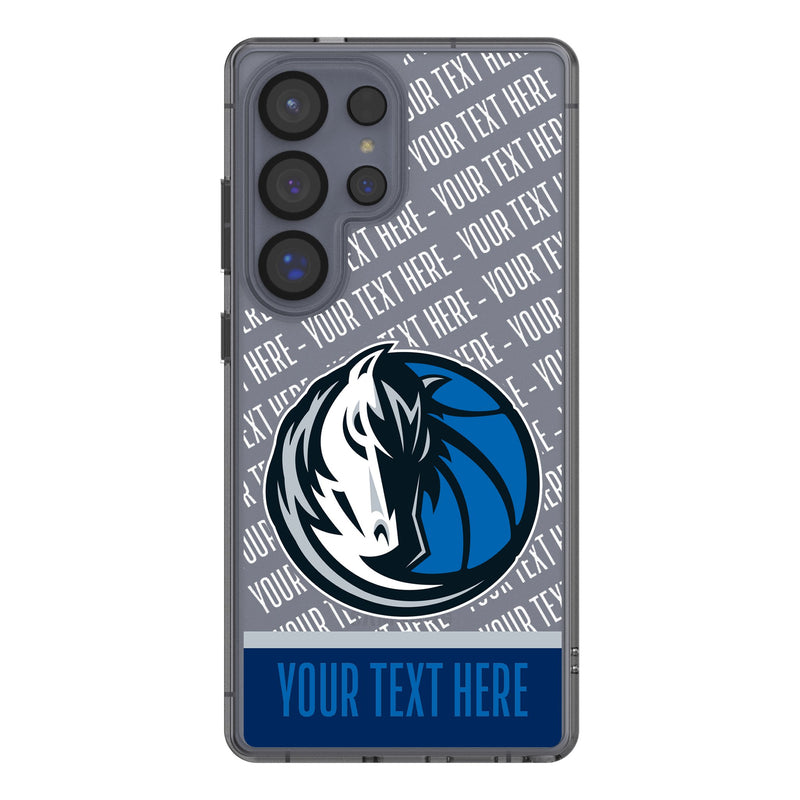 Dallas Mavericks Personalized EndZone Plus Galaxy Clear Phone Case for Samsung Galaxy