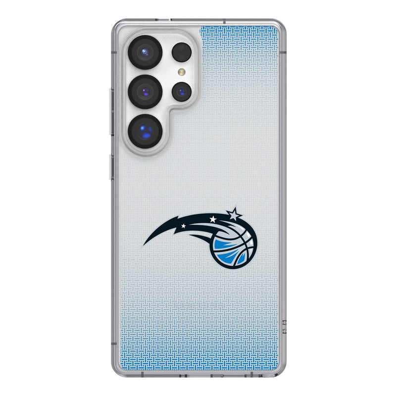 Orlando Magic Linen Galaxy Clear Phone Case for Samsung Galaxy