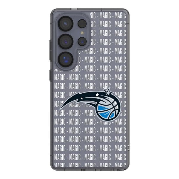 Orlando Magic Text Backdrop Galaxy Clear Phone Case for Samsung Galaxy
