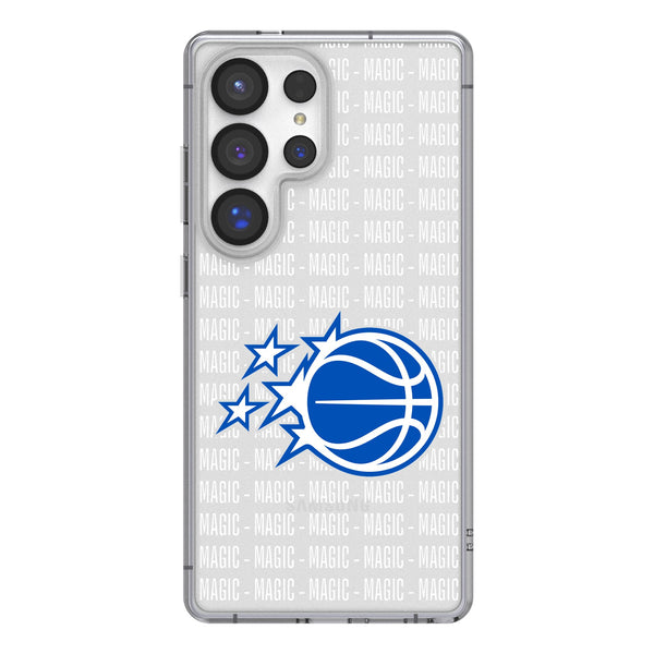 Orlando Magic Text Backdrop Galaxy Clear Phone Case for Samsung Galaxy