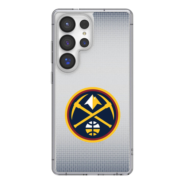 Denver Nuggets Linen Galaxy Clear Phone Case for Samsung Galaxy