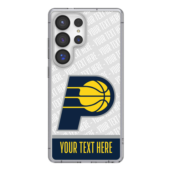 Indiana Pacers Personalized EndZone Plus Galaxy Clear Phone Case for Samsung Galaxy