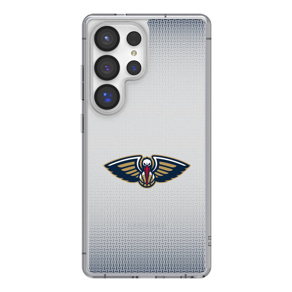 New Orleans Pelicans Linen Galaxy Clear Phone Case for Samsung Galaxy