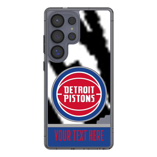 Detroit Pistons Personalized EndZone Plus Galaxy Clear Phone Case for Samsung Galaxy
