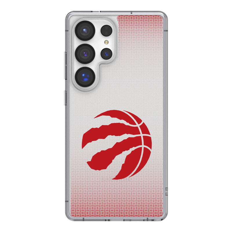 Toronto Raptors Linen Galaxy Clear Phone Case for Samsung Galaxy