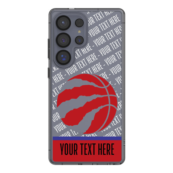 Toronto Raptors Personalized EndZone Plus Galaxy Clear Phone Case for Samsung Galaxy