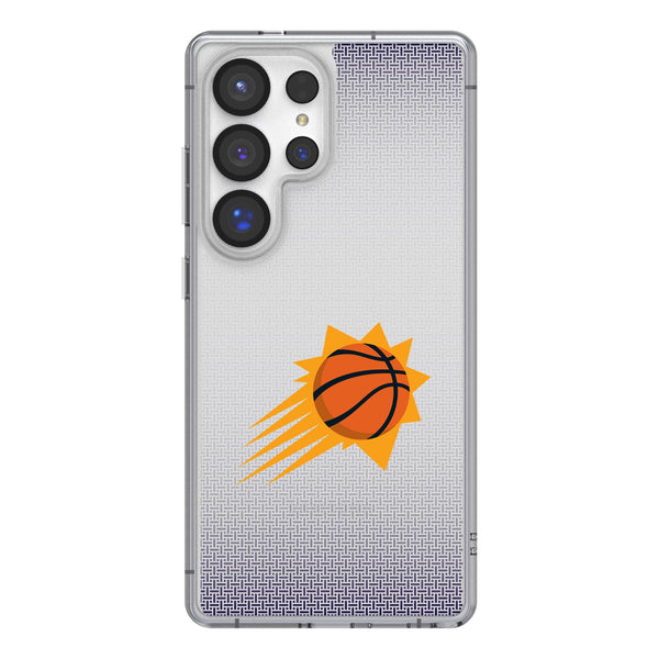 Phoenix Suns Linen Galaxy Clear Phone Case for Samsung Galaxy