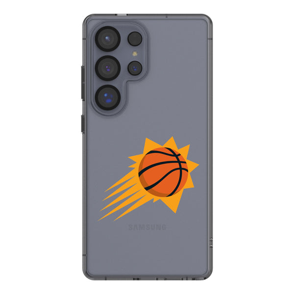 Phoenix Suns Text Backdrop Galaxy Clear Phone Case for Samsung Galaxy