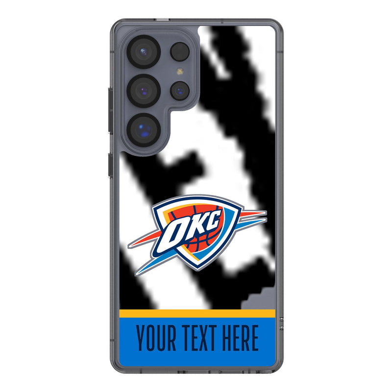 Oklahoma City Thunder Personalized EndZone Plus Galaxy Clear Phone Case for Samsung Galaxy