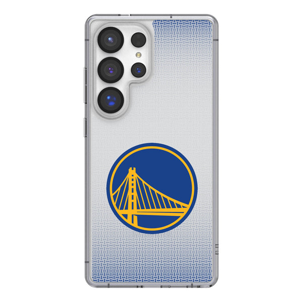 Golden State Warriors Linen Galaxy Clear Phone Case for Samsung Galaxy