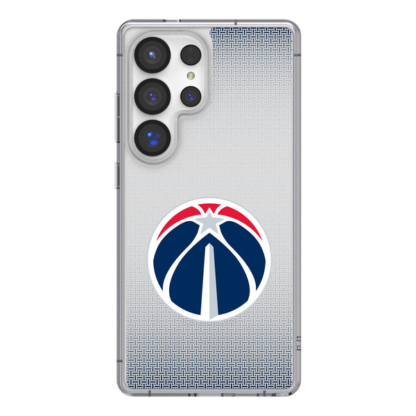Washington Wizards Linen Galaxy Clear Phone Case for Samsung Galaxy