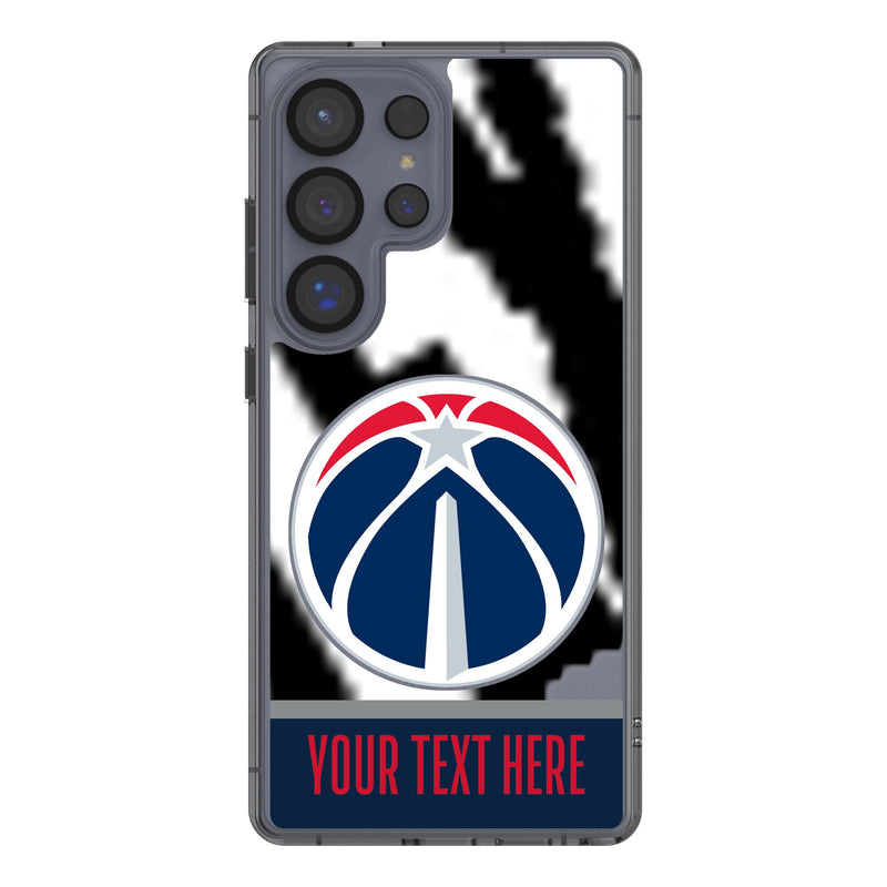 Washington Wizards Personalized EndZone Plus Galaxy Clear Phone Case for Samsung Galaxy